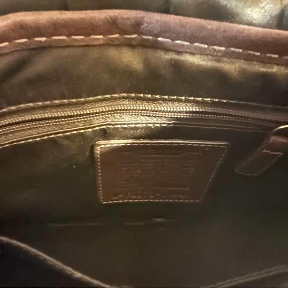 Vintage Coach Bleeker Hobo Signature Leather Flap Horse & Carriage Buckle Bag - Picture 4 of 5